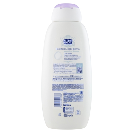 Neutro Roberts Rilassante Lavanda Essenziale Bagnodoccia 450 ml